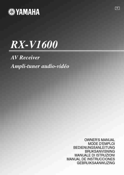 Yamaha Stereo System RX-V1600-page_pdf